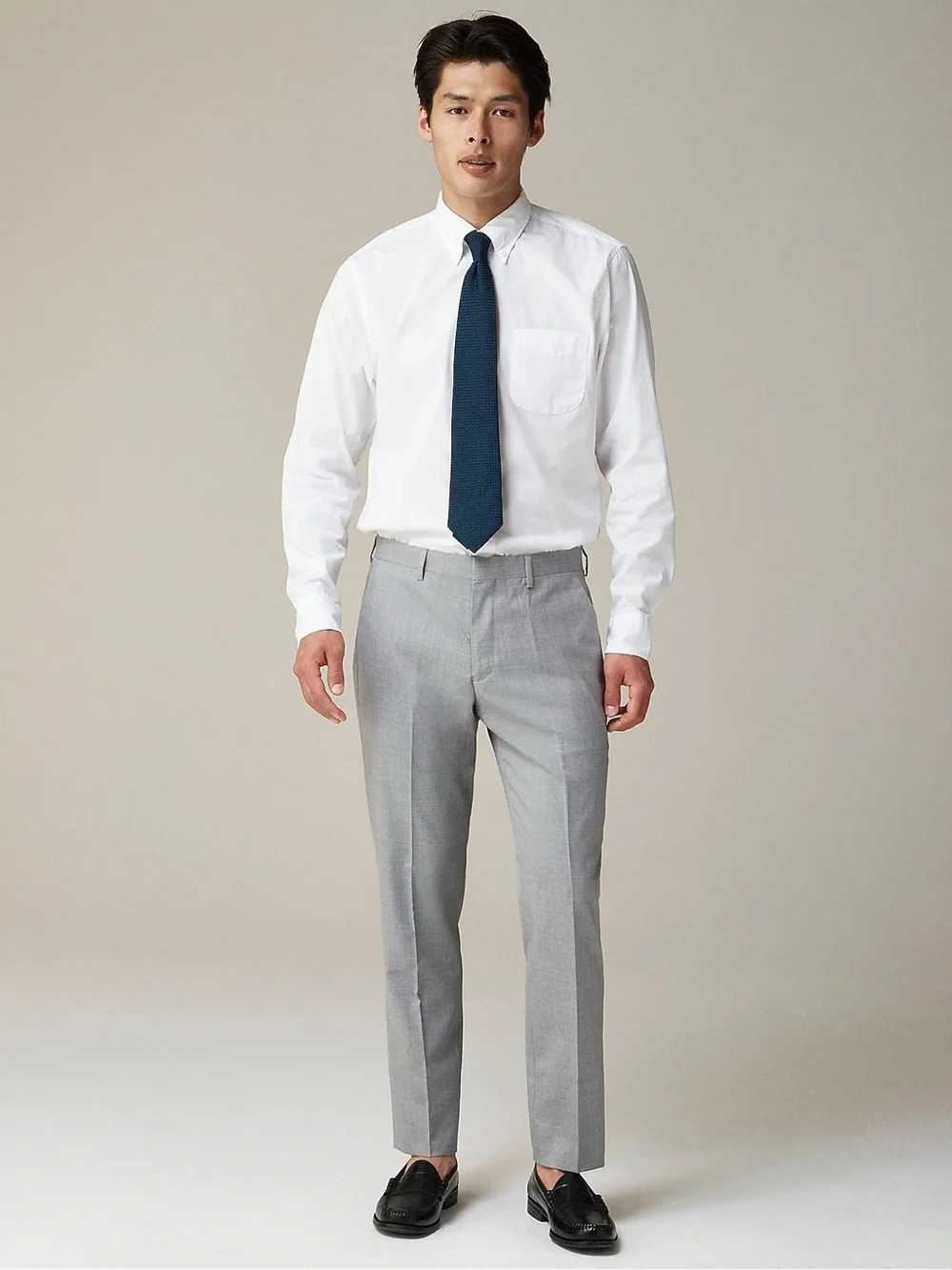 J. CREW Ludlow Slim-fit suit pant in Italian wool Geyser Gray Size 33 $250 43966